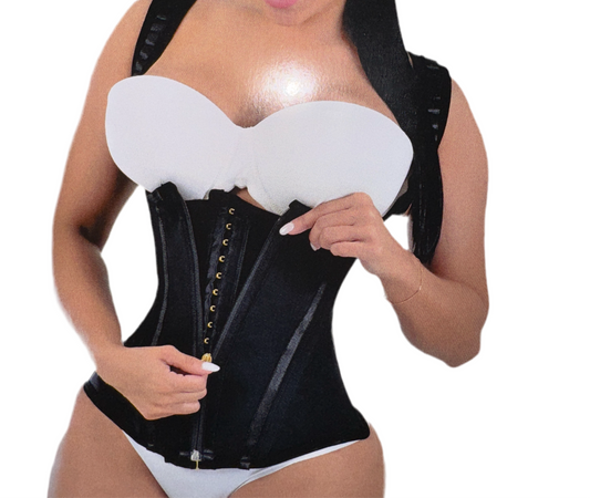 CINTURITA VEST extreme CORSET 3 row hooks and zipper chaleco
