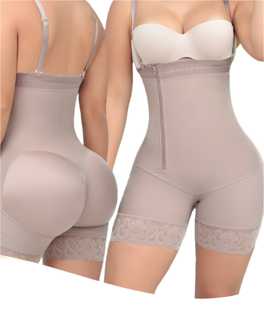 iSA Strapless Side Zipper Side Booty-Lift Colombian Shaper