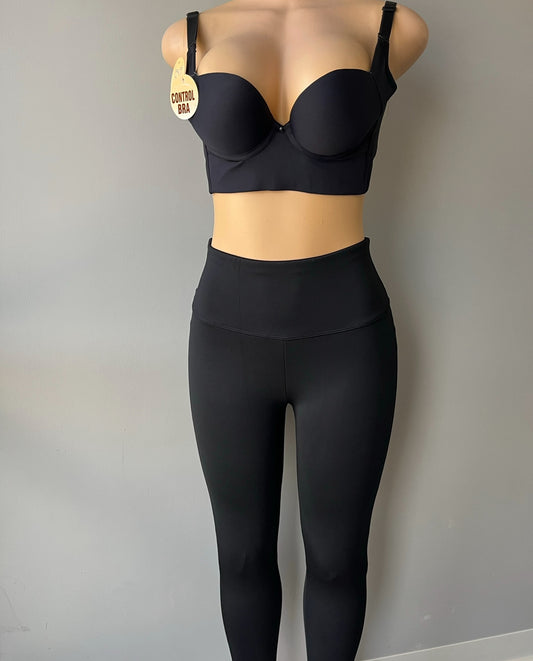 Sela high quality Colombian Black Solid Leggings