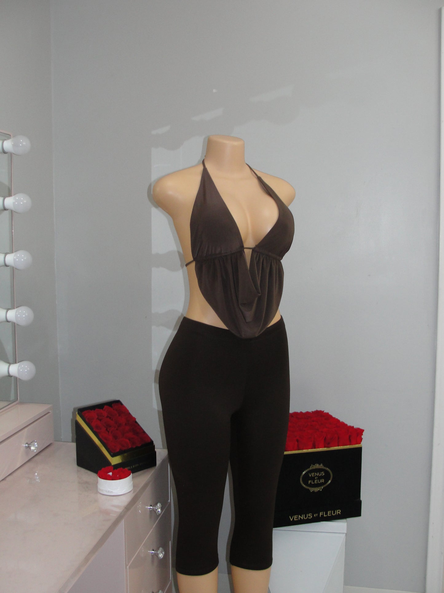 Capri Leggings *Brown*