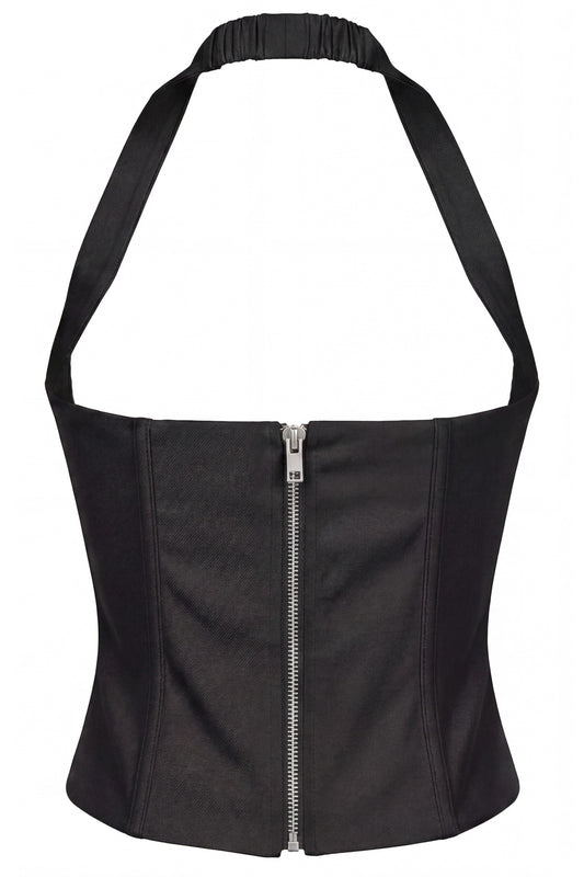 Halter Bustier Corset Crop Top