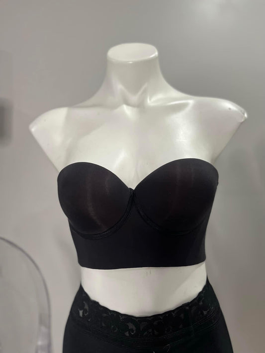 Strapless Colombian Support Bra BLACK