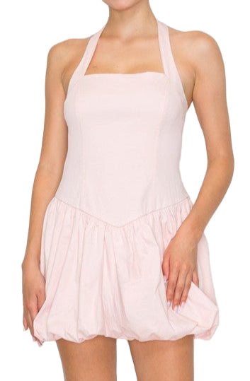 Pink Bubble mini dress