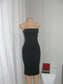 Double layer Midi Tube Dress *Black*