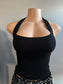 Double layer Halter Top (Black)