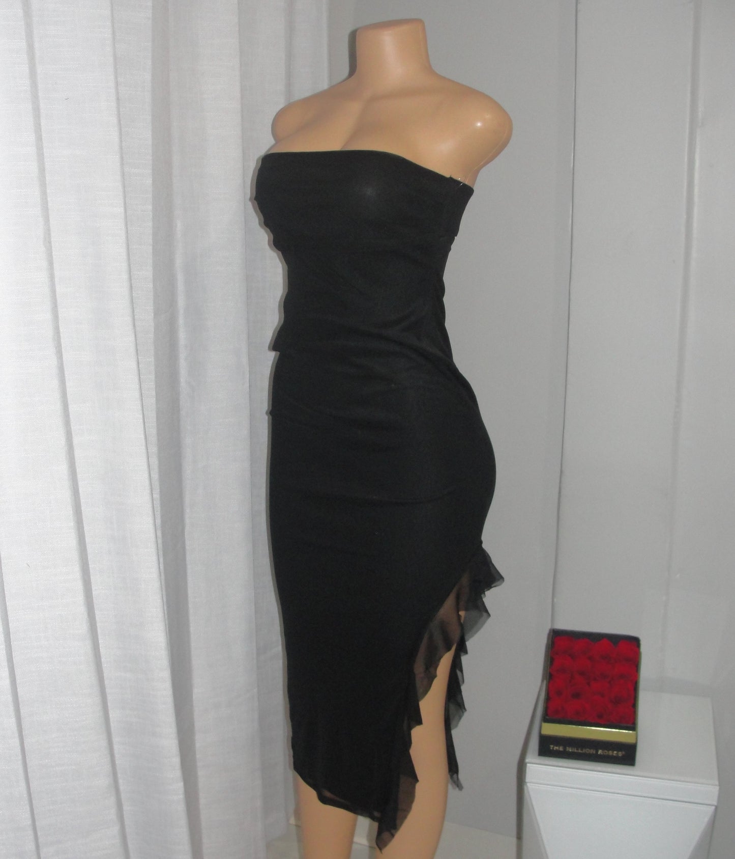 Ruffle Midi Dress *Black*