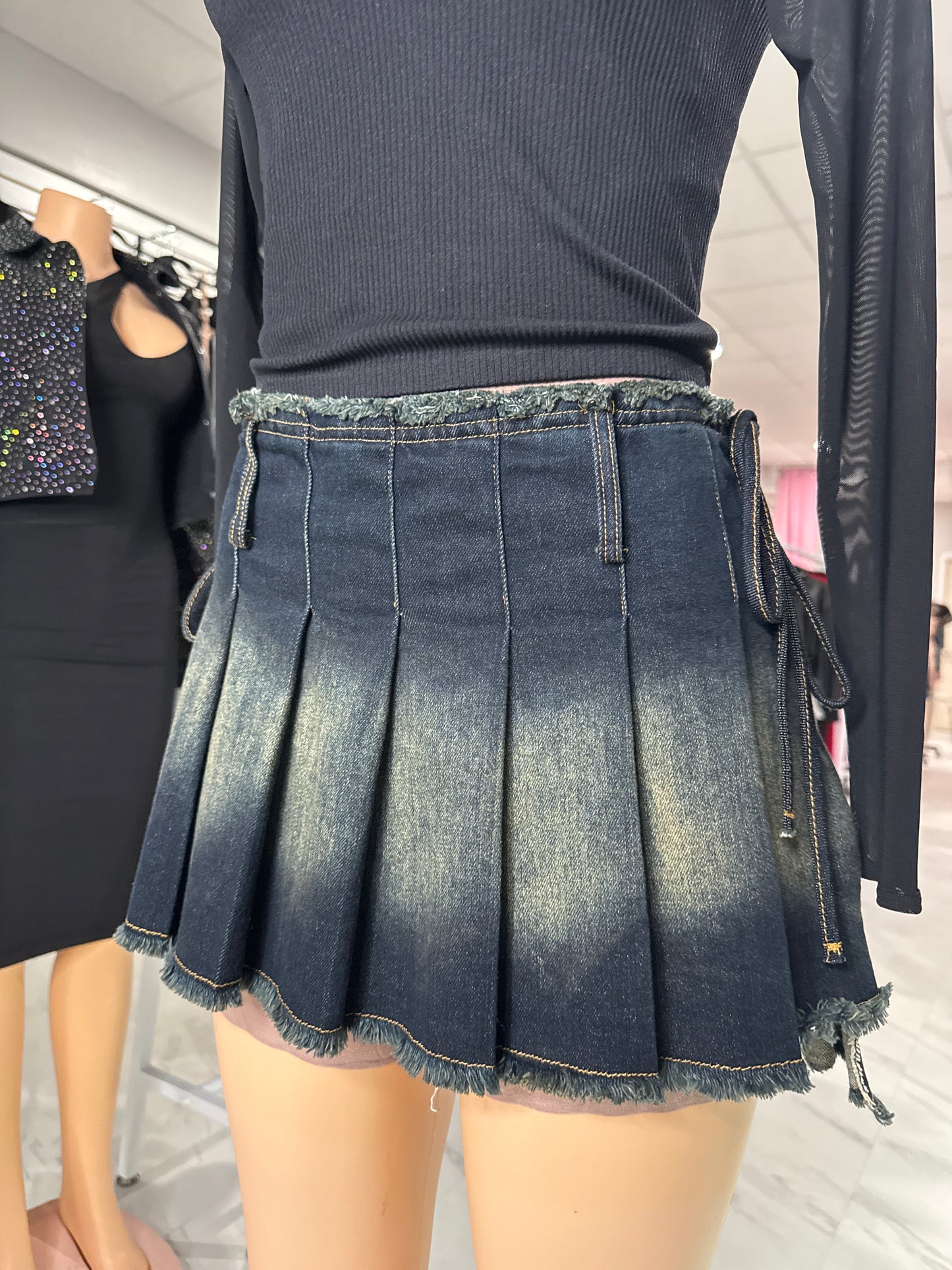 Denim Mini Skirt