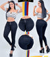 Colombian Jeans Bling Lavanta pompi pantalon color Negro