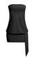 Strapless drop waist mini dress *black*