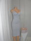 Midi Dress Lace Detail *Pink & Blue*