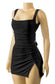 Back tie mini dress