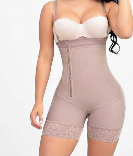 Isa : Strapless Side Zipper Side Booty-Lift Colombian Shaper