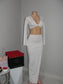 White 2 Piece Set Skirt
