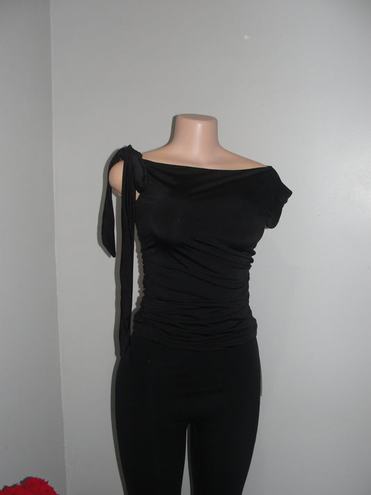 Side Bow Tie Top *Black*