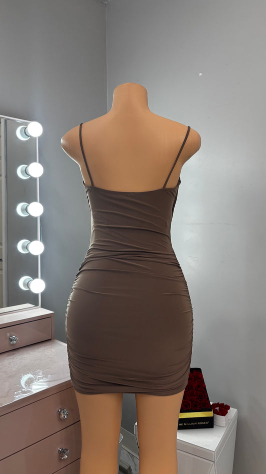 Mini dress *mocha*