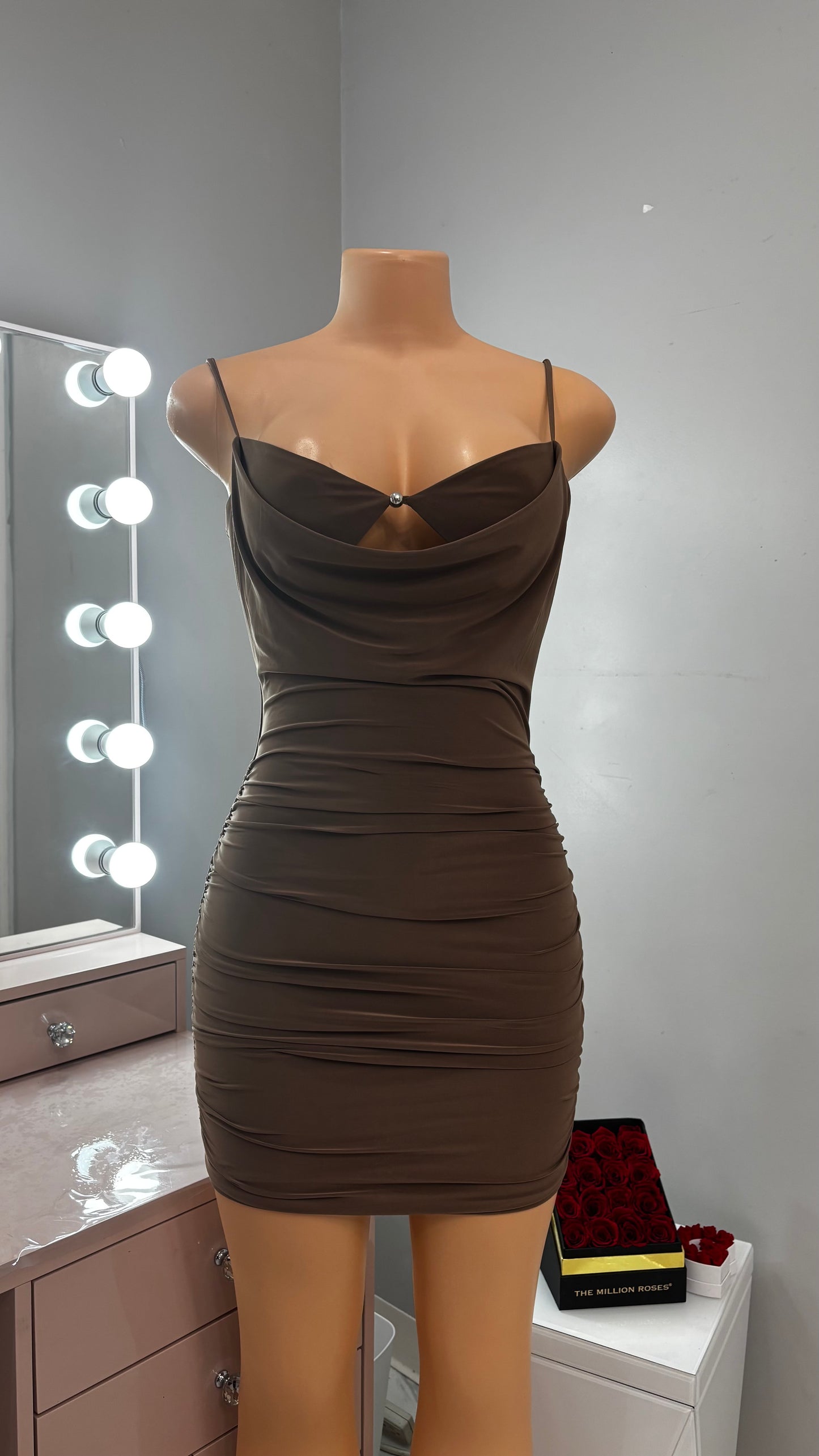 Mini dress *mocha*