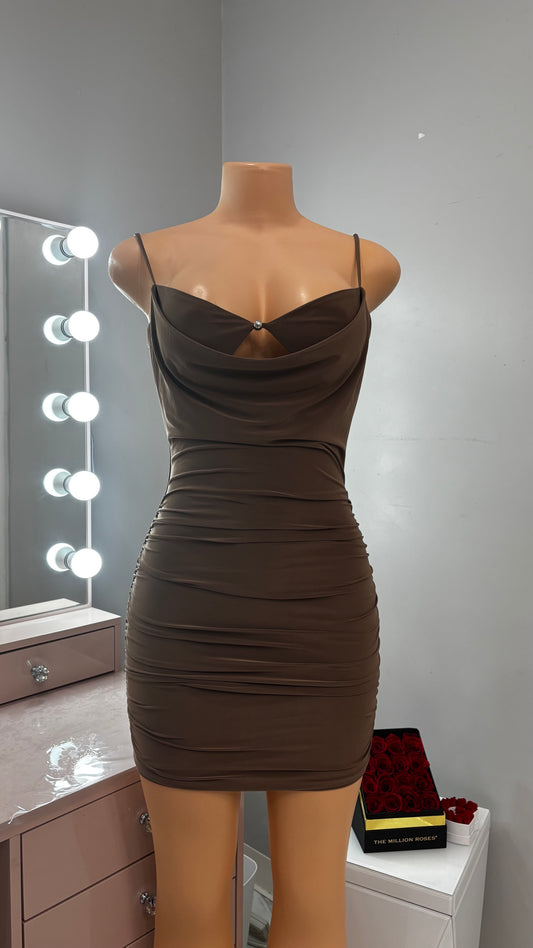 Mini dress *mocha*