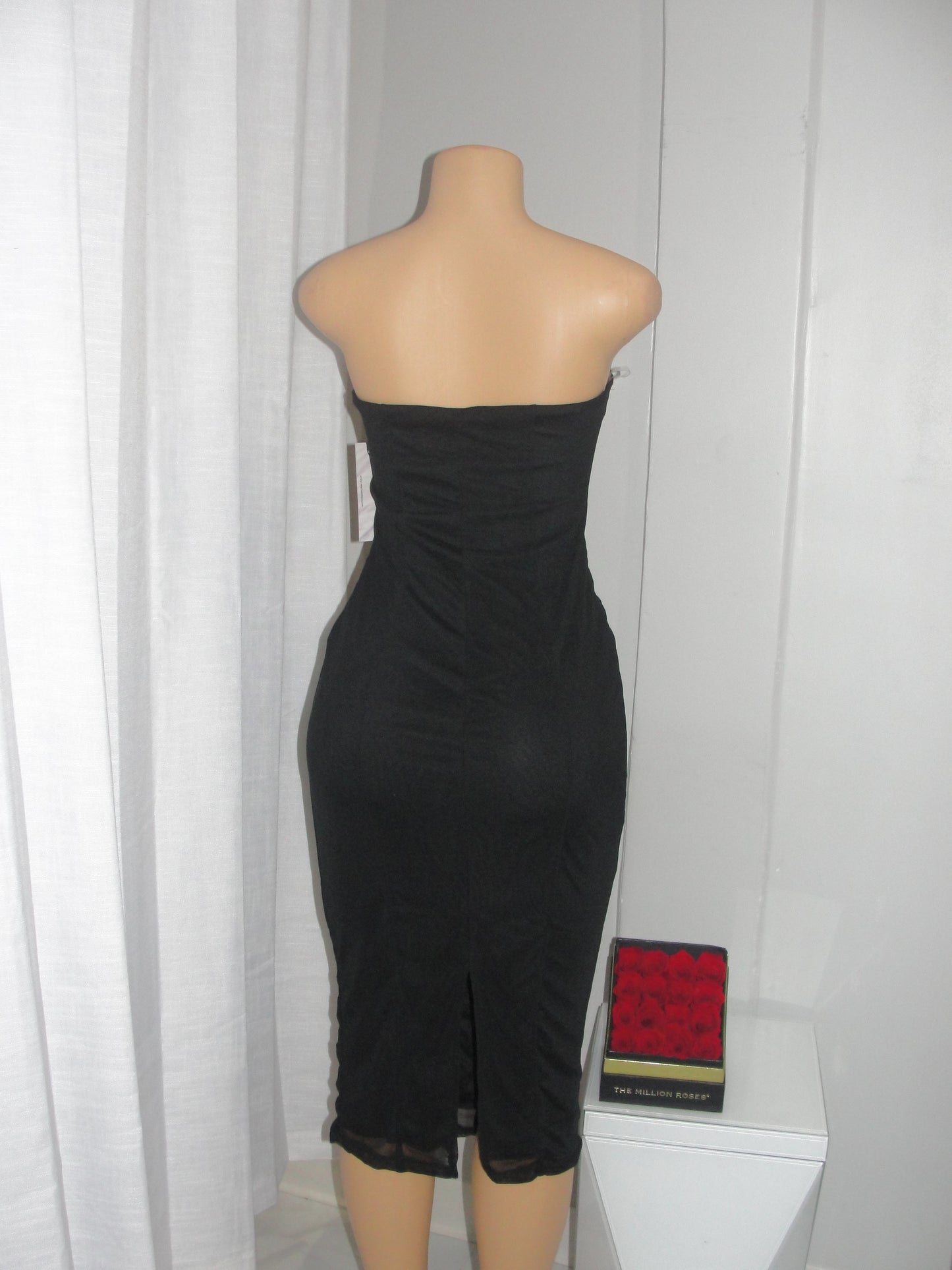 Corset Mesh Midi Dress