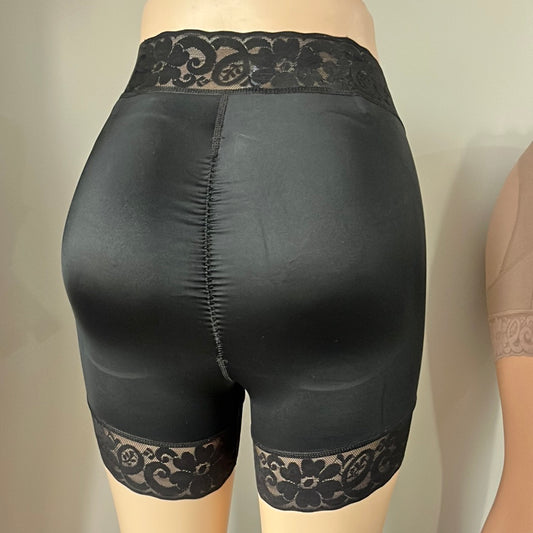 PERLA lace booty lift shorts with lower belly compression