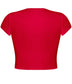 Double Layer short sleeve crop top (red)