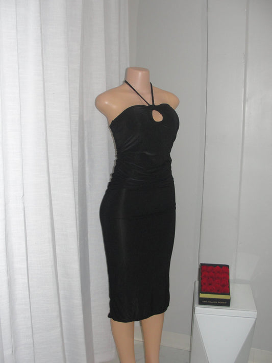 Tie Midi Dress *Black*