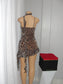 Leopard Ruffle Mini Dress with scarf