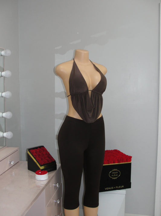Capri Leggings *Brown*