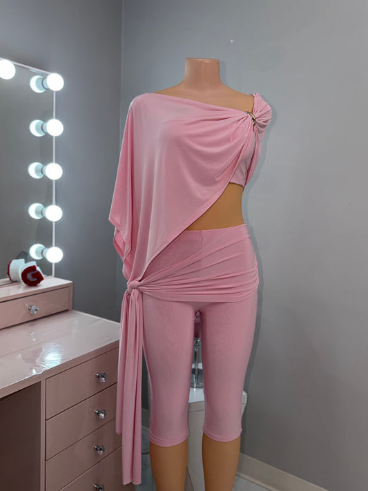 3 piece Capri Pant Set *Light Pink*