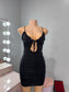 Black Ruffle Mini Dress