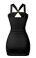 Gold detail Mini Dress *Black*