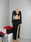 Black 2 Piece Skirt Set