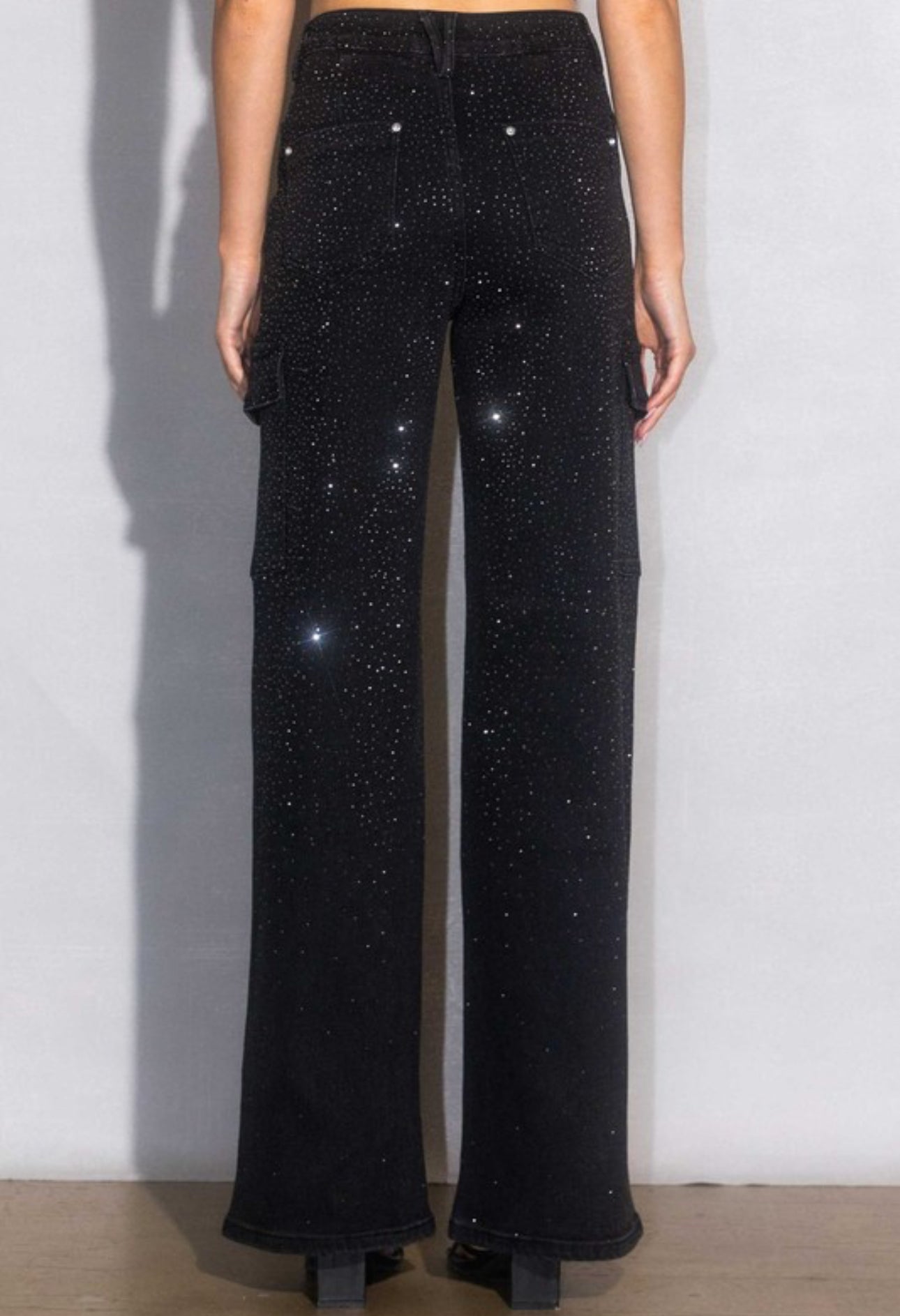 Rhinestone Cargo Pants