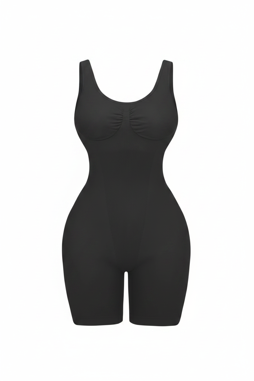 Slim Seamless Thick Strap Bra Shape wear *Black*