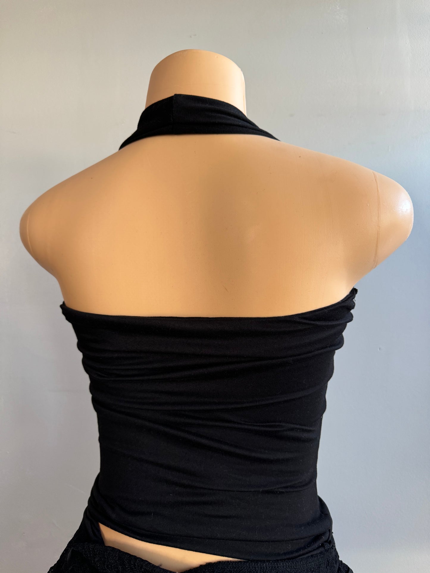 Double layer Halter Top (Black)