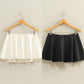 Flirty double knit mid waist skort