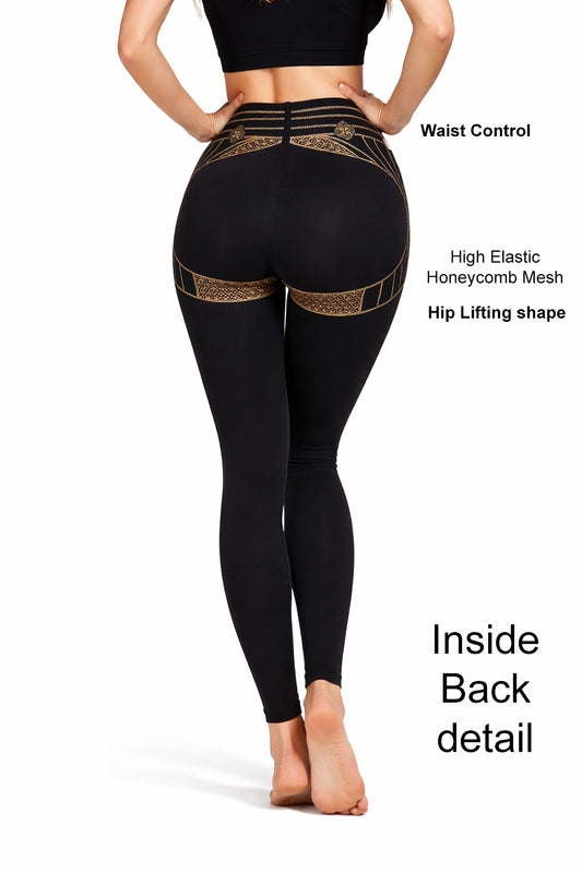 Faja Waist Control Hip Lifting Skinny Pants *Black*