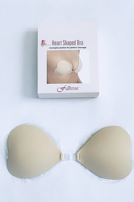 Strapless Backless Adhesive Heart Shape Bra