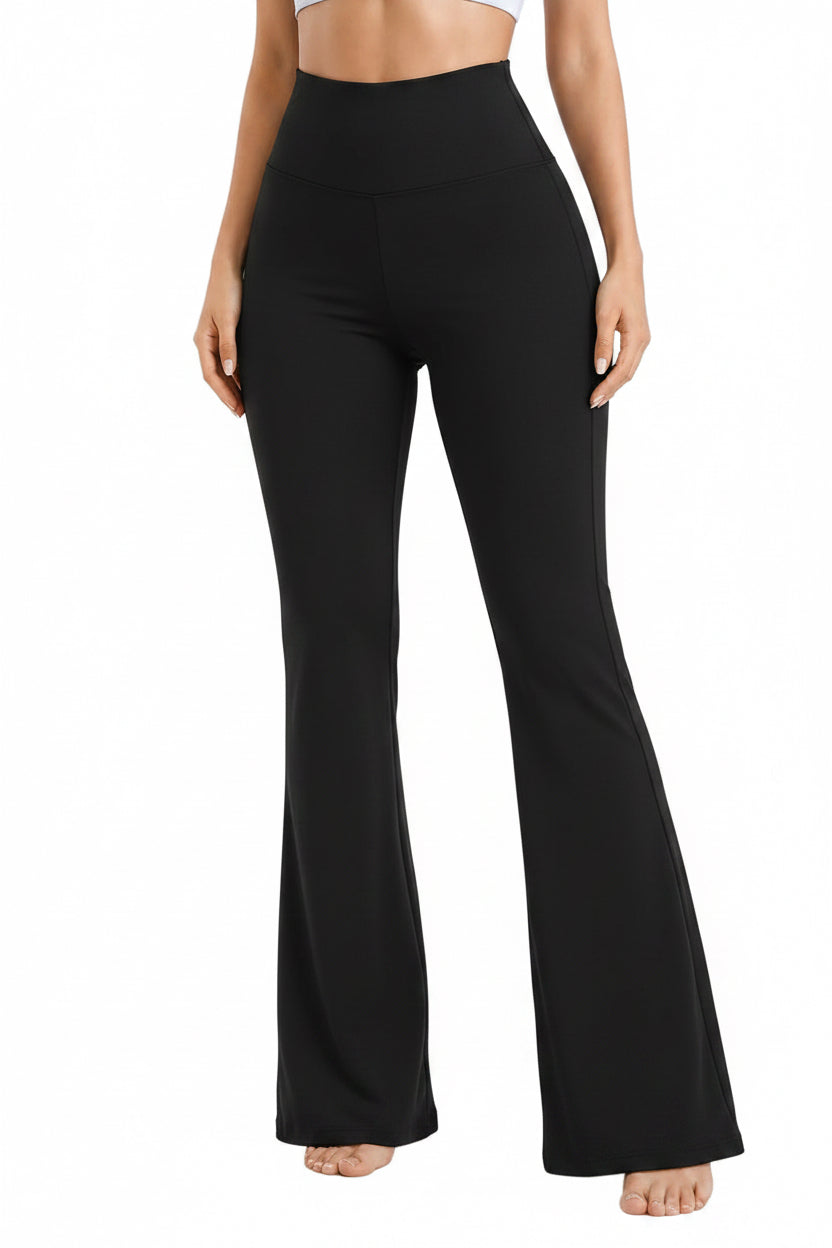 Faja Waist Control Hip Lifting Flare Pants *Black & Brown*