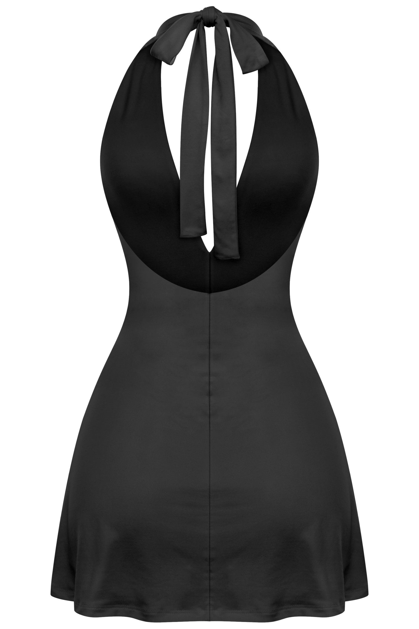 Halter mini dress with built in shorts *Yellow,Polka Dot,Black*