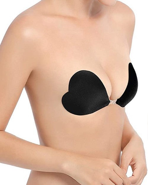 Strapless Backless Adhesive Heart Shape Bra