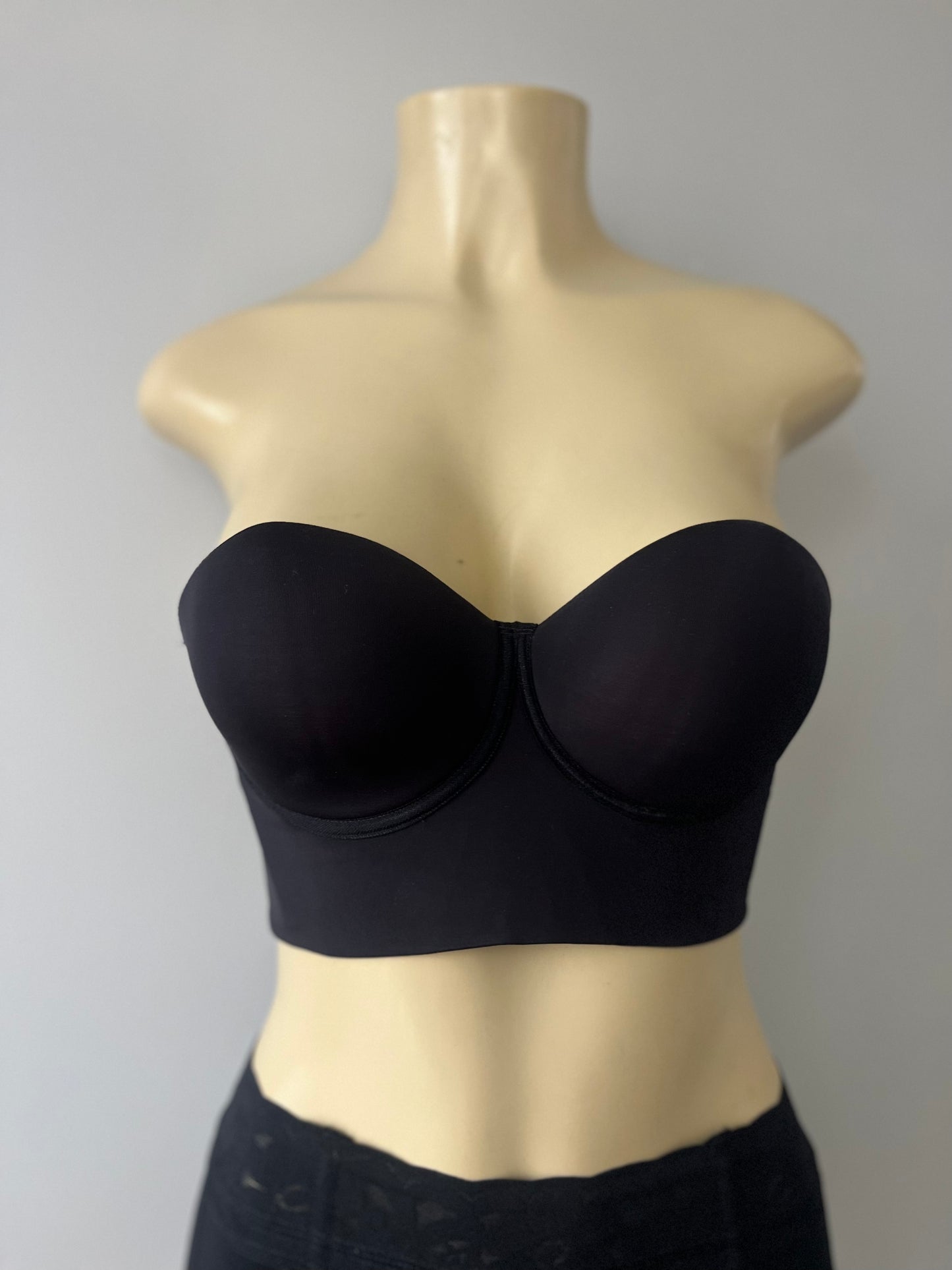 Strapless Colombian Support Bra BLACK
