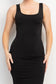 Black Slit Maxi Dress