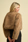 Faux Fur Brown Cropped Jacket